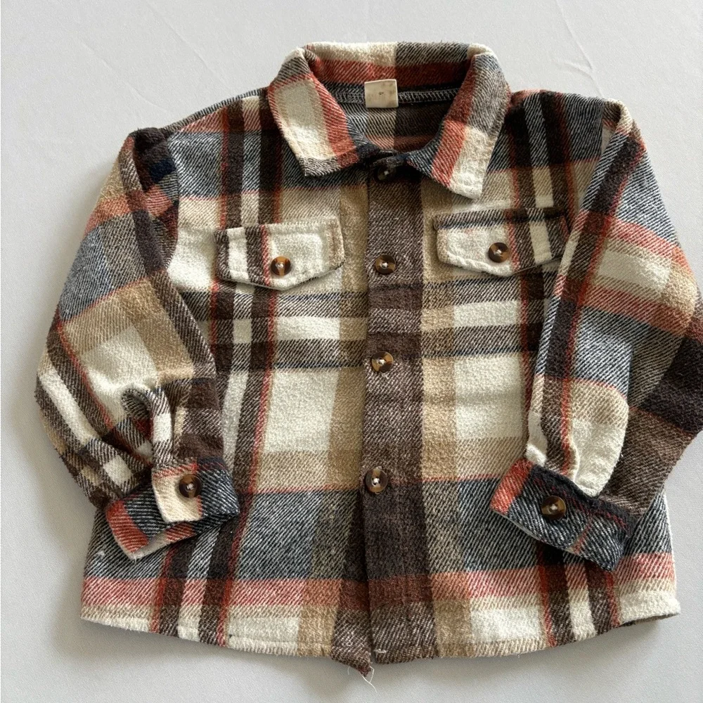 SHEIN Boys Flannel Shirt Size 2-3Y - Picture 1 of 6